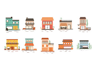 Stores set isolated vector design
