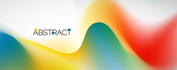Fluid color gradient abstract background, trendy colorful wallpaper. Vector illustration for placards, brochures, posters, banners and covers
