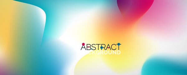 Fluid color gradient abstract background, trendy colorful wallpaper. Vector illustration for placards, brochures, posters, banners and covers