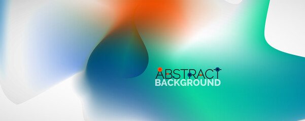 Fluid color gradient abstract background, trendy colorful wallpaper. Vector illustration for placards, brochures, posters, banners and covers