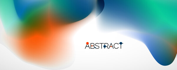 Fluid color gradient abstract background, trendy colorful wallpaper. Vector illustration for placards, brochures, posters, banners and covers