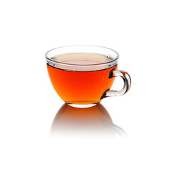 Cup of tea isolated on white background