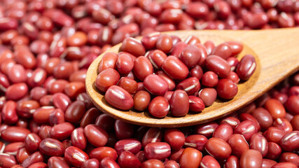 日本の北海道産の乾燥小豆（あずき）、ポリフェノールがいっぱいの健康美容食材
