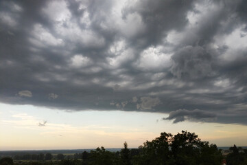 Fototapeta na wymiar Thunderstorm clouds