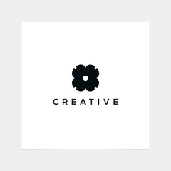 creative of flower logo icon template