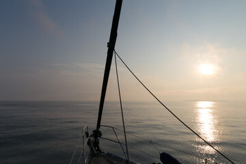 sailing at sunrise