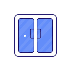 Window Vector outline filled icon style illustration. EPS 10 file 