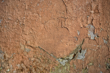 brown stucco wall, blank grunge vintage surface design