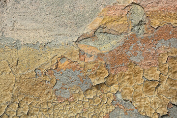 brown stucco wall, blank grunge vintage surface design