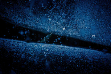 view through ice texture