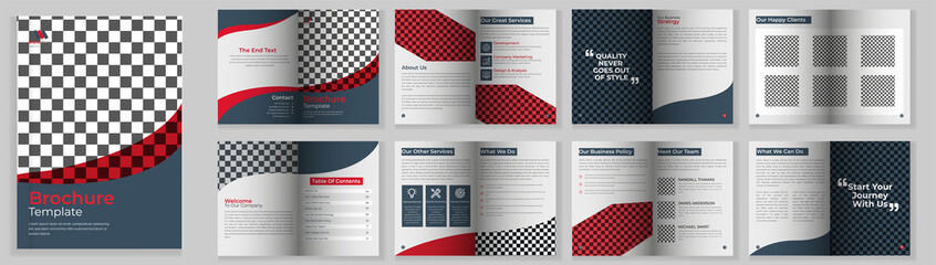 Modern creative business brochure template design . corporate report, marketing, advertising, annual report, brochure, layout