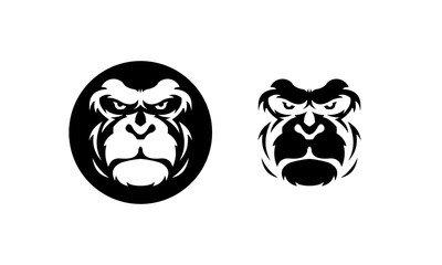 Gorilla Face Silhouette