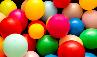 Fototapeta na wymiar Many colorful balloons as background