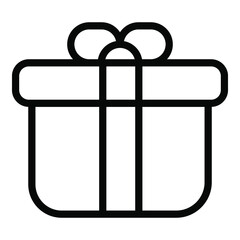 gift box vector outline icon. Hindu festival, Hindu celebration icon