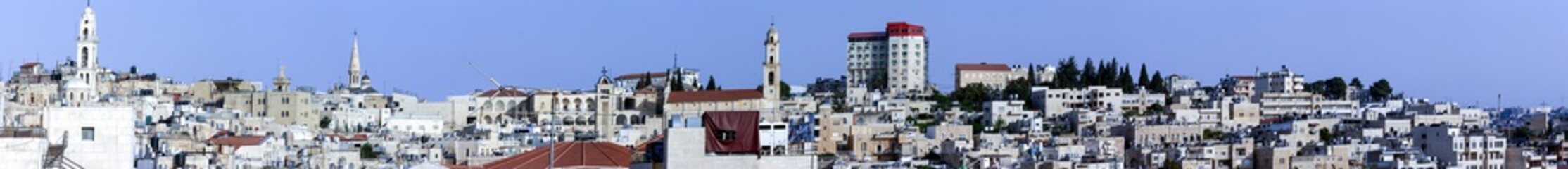 Fototapeta na wymiar General scape of the city of Bethlehem, at the West Bank, Palestine