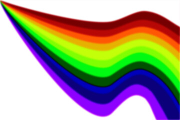 Wave of rainbow colors emerging out of white. Inspired by breaking light. Background