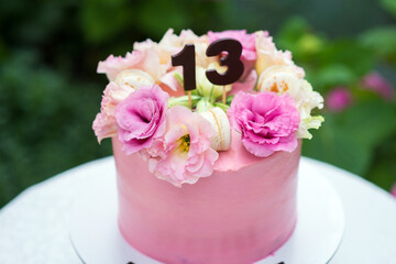 cake with number 13