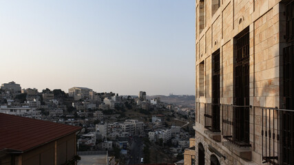 General scape of the city of Bethlehem, at the West Bank, Palestine