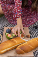 Obraz na płótnie Canvas a picnic, accessories for summer