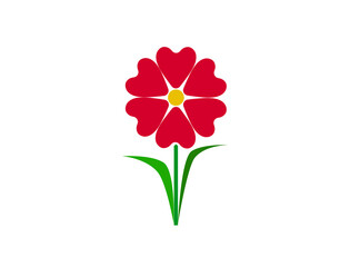 Obraz na płótnie Canvas Design icons vector illustration of a flower (chamomile).