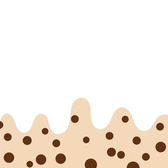 Bubble milk green tea background vector illustration.