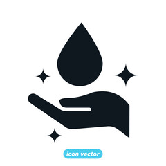 washing hands icon template color editable. washing hands symbol vector illustration for graphic and web design.