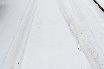 Tire tracks in the snow, Winter Driving