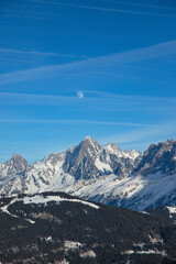 Winter mountain view