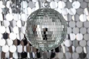one disco ball background no people