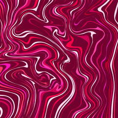 Vector illustration. Marble red texture. Splash of paint. Colorful liquid.