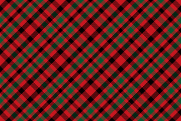 Tartan plaid pattern in red. Print fabric texture seamless. Check vector background.