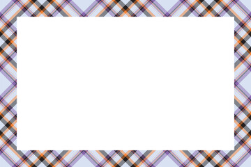 Obraz premium Vintage frame vector. Scottish border pattern retro style. Tartan plaid ornament.