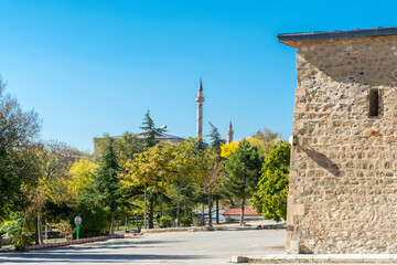 Fototapeta na wymiar Sarahatun Mosque view in Harput Town of Elazig Province