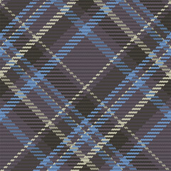 Seamless pattern of scottish tartan plaid. Repeatable background with check fabric texture. Vector backdrop striped textile print.