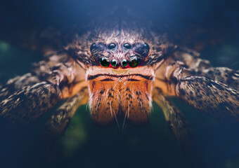 Closeup of a Giant Crab Spider