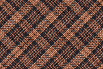 Seamless pattern of scottish tartan plaid. Repeatable background with check fabric texture. Vector backdrop striped textile print.
