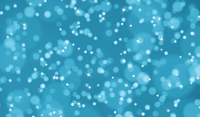 Blue bokeh abstract blurred background