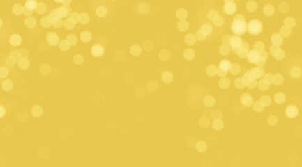 Yellow bokeh abstract blurred background