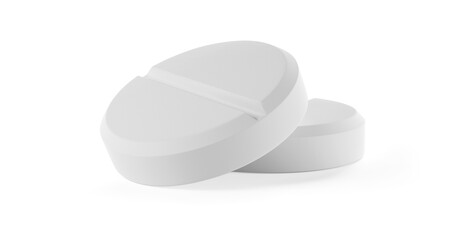 Pill isolated on white background