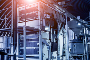 Modern equipment for peeling and roasting sunflower seeds