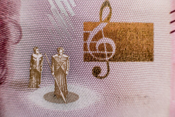 World money collection. Fragments of Swedish money