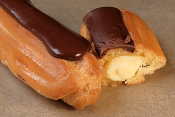 Custard cake sprinkled