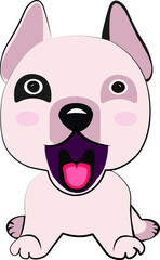 cute dog icon. dog concept 