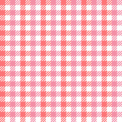 Beautiful and sweet seamless check pattern isolated on white background. For decorating, wrapping paper, wallpaper, fabric, backdrop and etc.