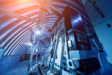 Modern equipment for peeling and roasting sunflower seeds