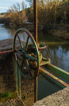 Irrigation canal gate