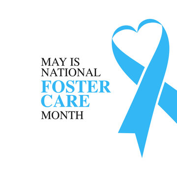 vector graphic of national foster care month good for national foster care month celebration. flat design. flyer design.flat illustration.