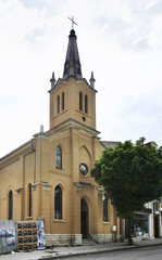 Fototapeta na wymiar Catholic Church on Preslav street in Varna. Bulgaria
