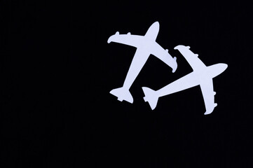Airplanes take off from airports after covid-19. opening of borders after quarantine due to the coronavirus epidemic concept. Resumption of flights between countries