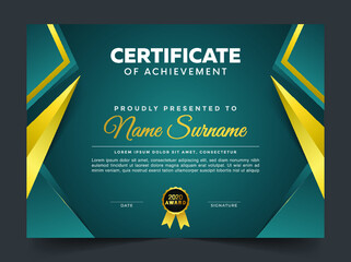 Professional certificate and diploma template